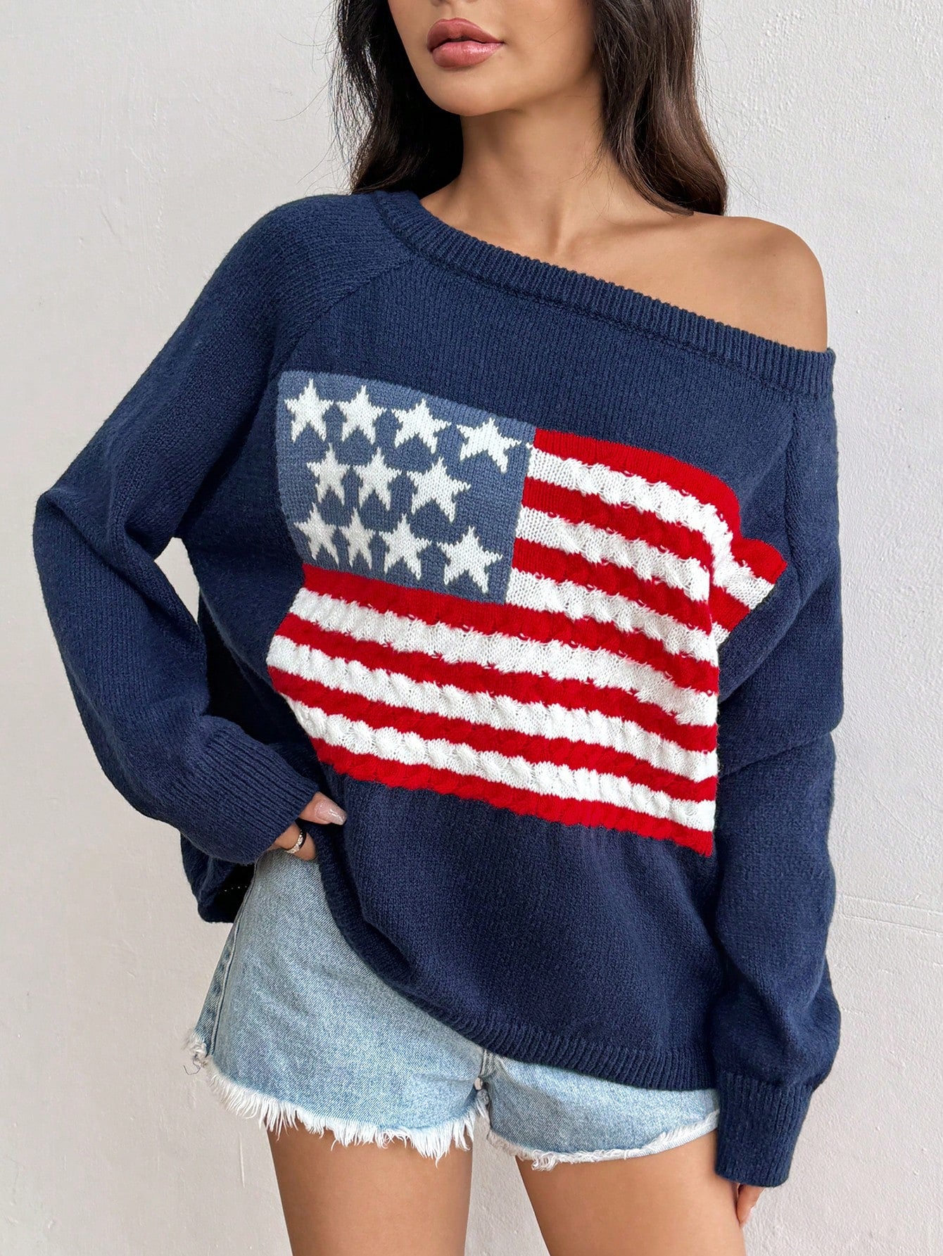 Fall clothing: Women's Asymmetric Collar Sweater for Autumn/Winter