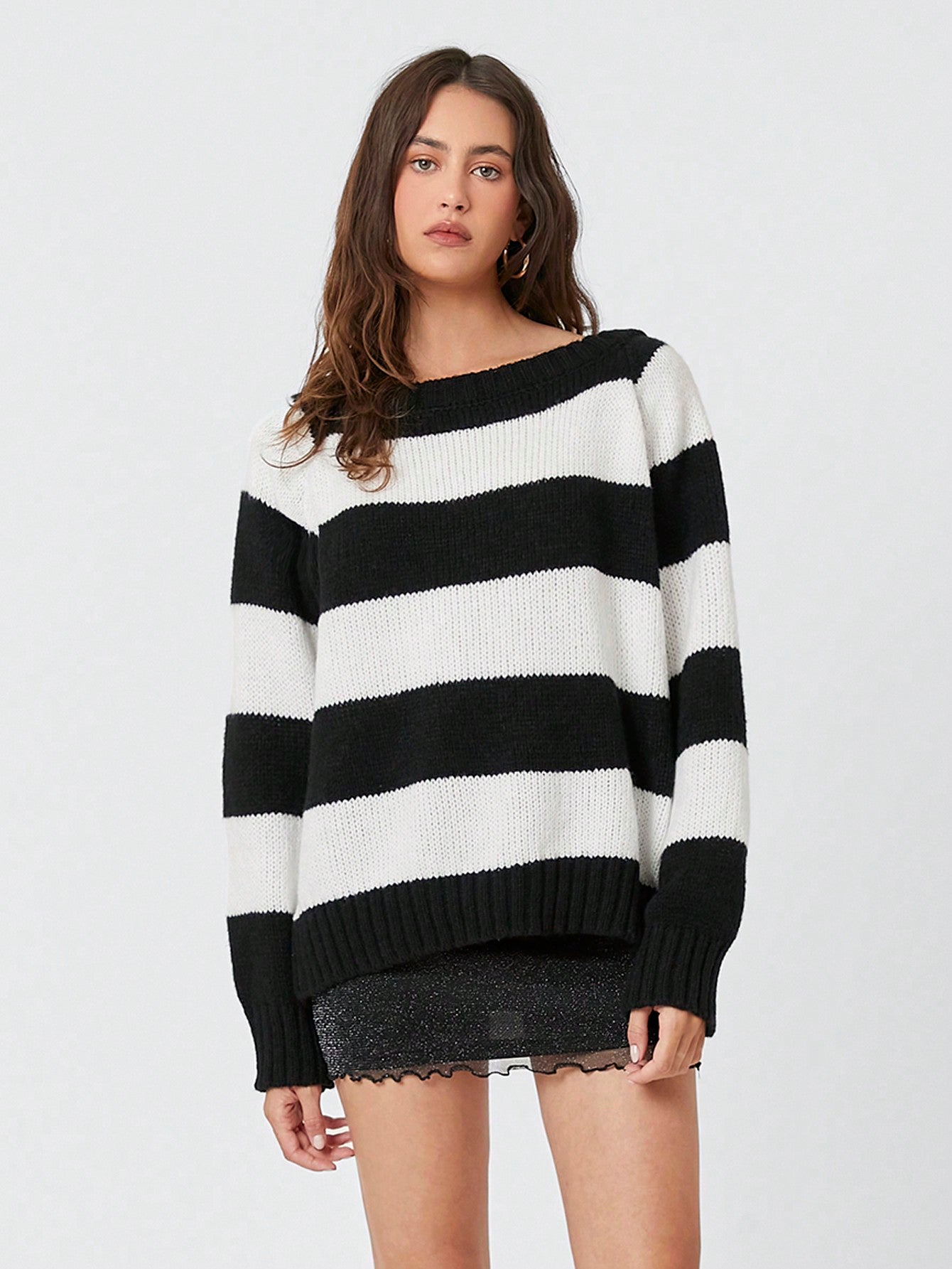 Fall clothing: Women's Asymmetric Collar Sweater for Autumn/Winter