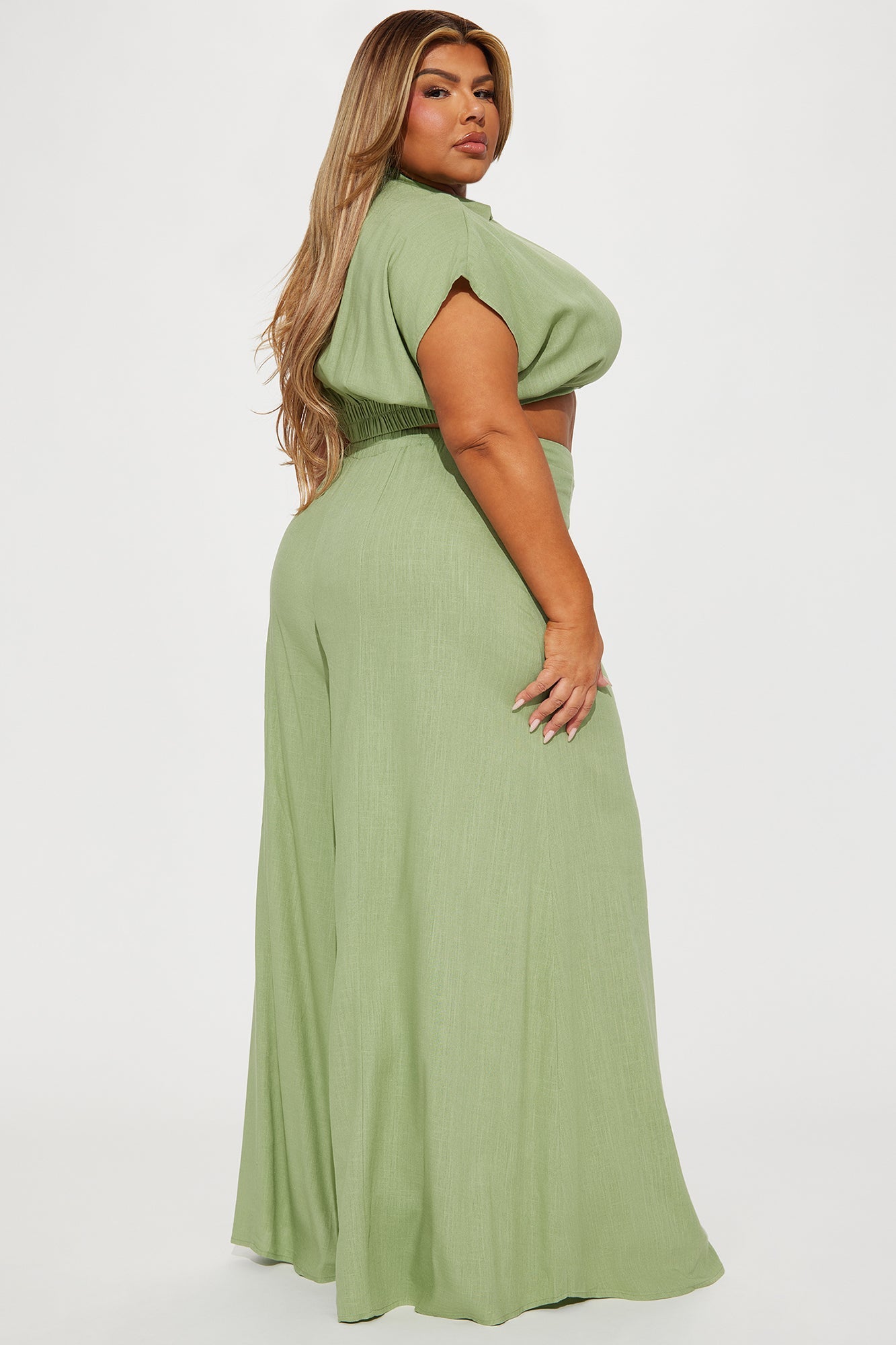 Day Linen Pant Set - Oatmeal