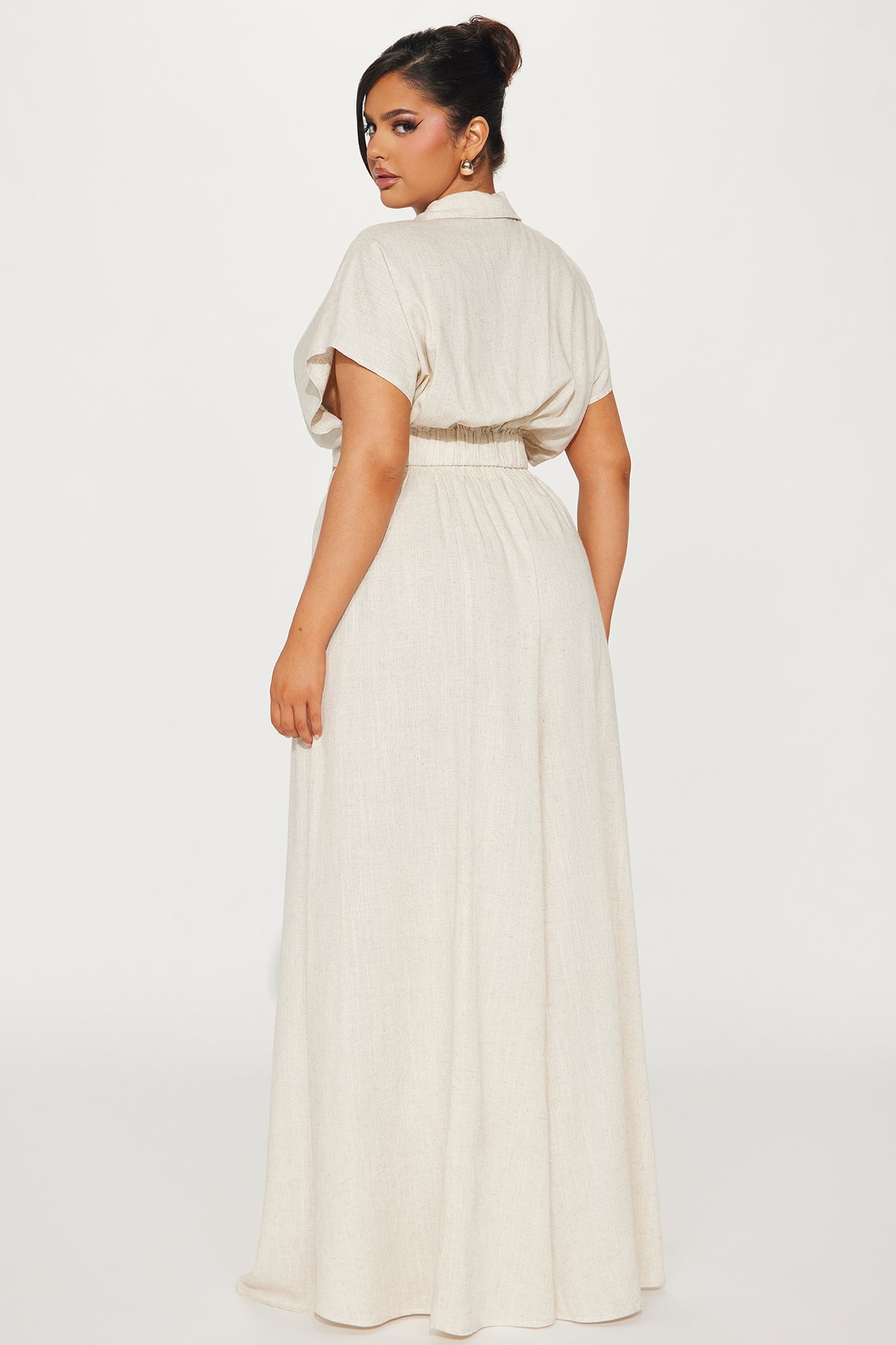 Day Linen Pant Set - Oatmeal