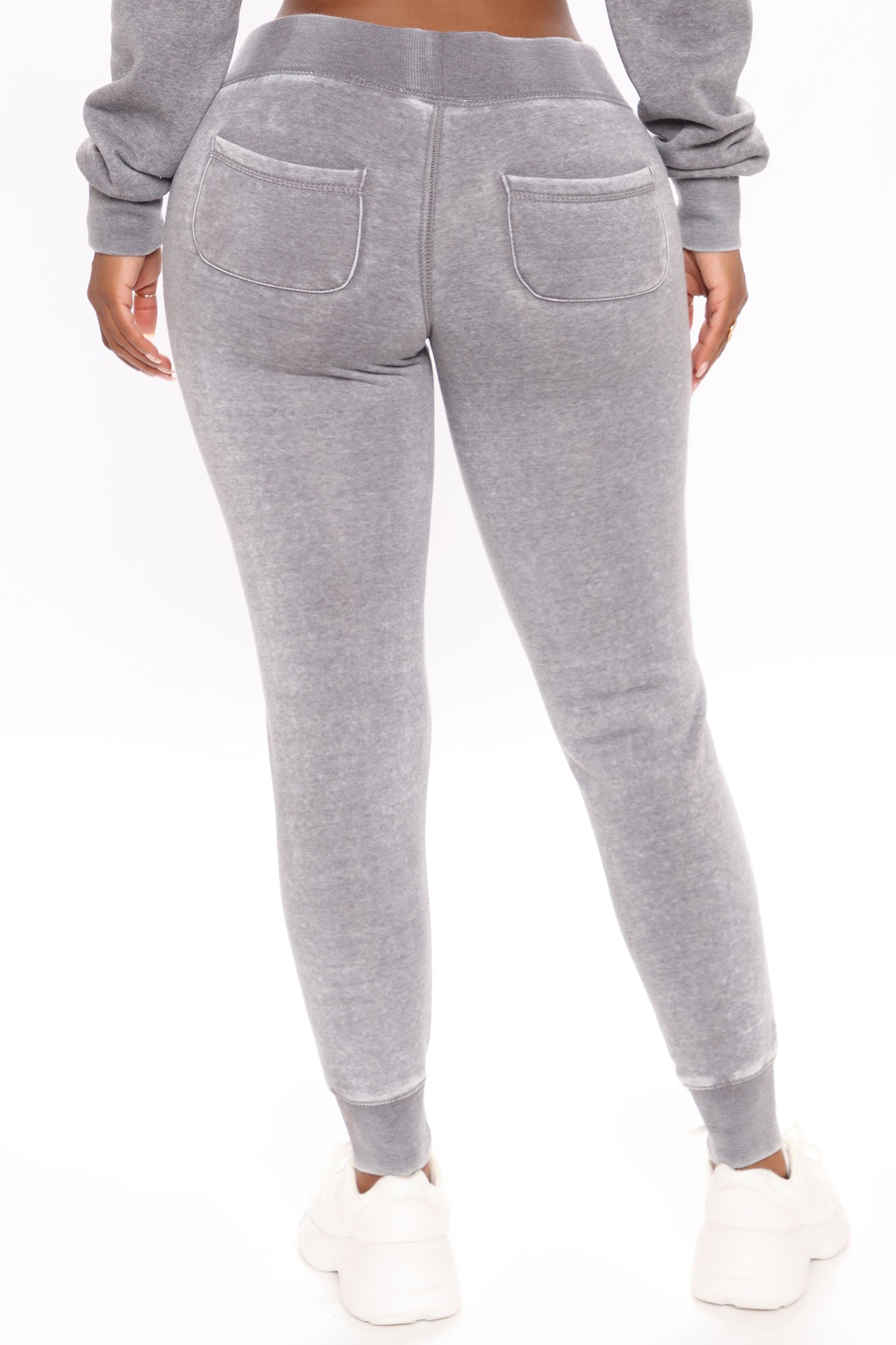 Sweet Dreams Mineral Wash Jogger - Heather Grey