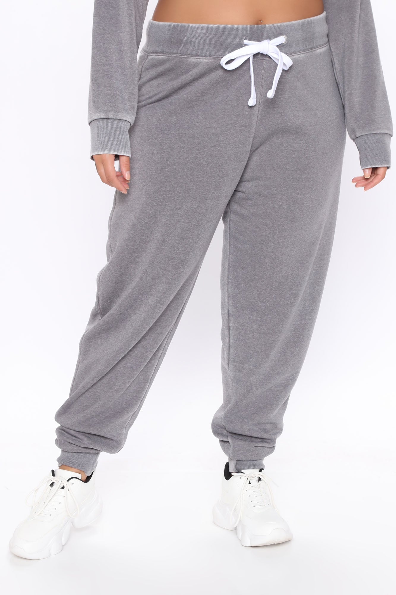 Sweet Dreams Mineral Wash Jogger - Heather Grey