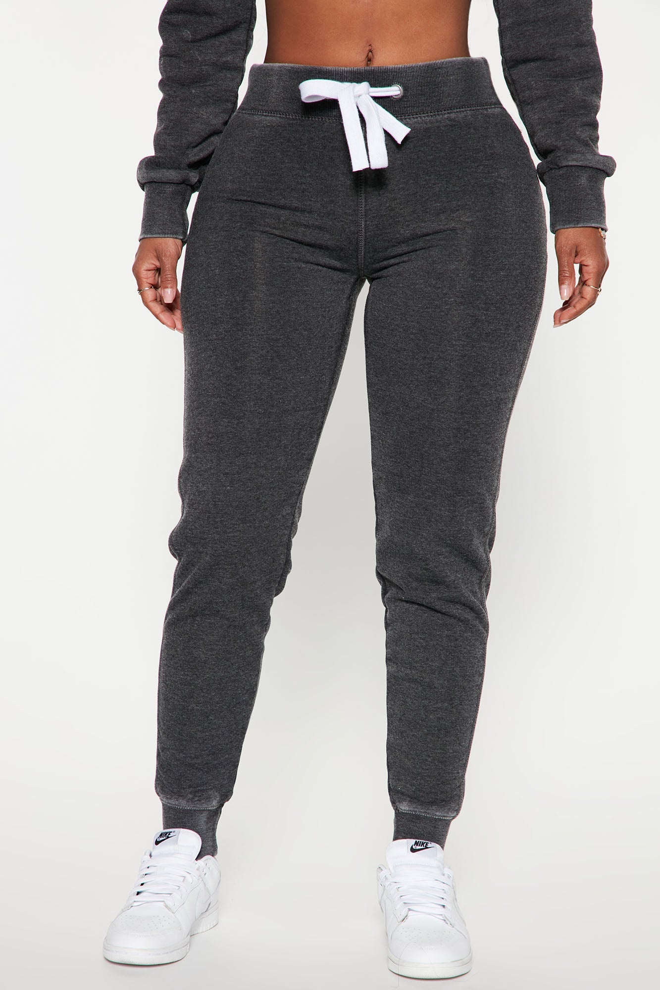 Sweet Dreams Mineral Wash Jogger - Heather Grey