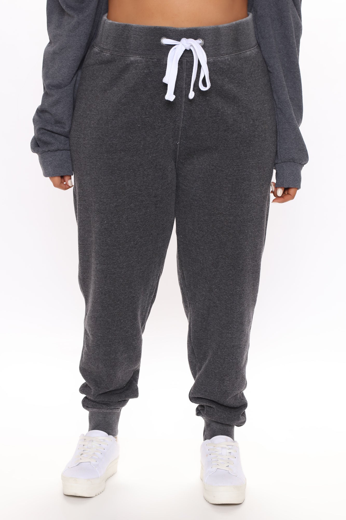 Sweet Dreams Mineral Wash Jogger - Heather Grey