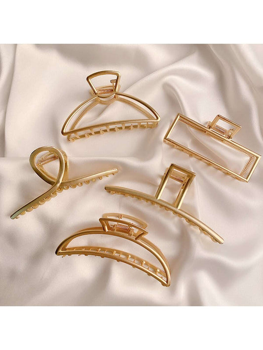 1pc Women Large Metal Hair Claw Clip