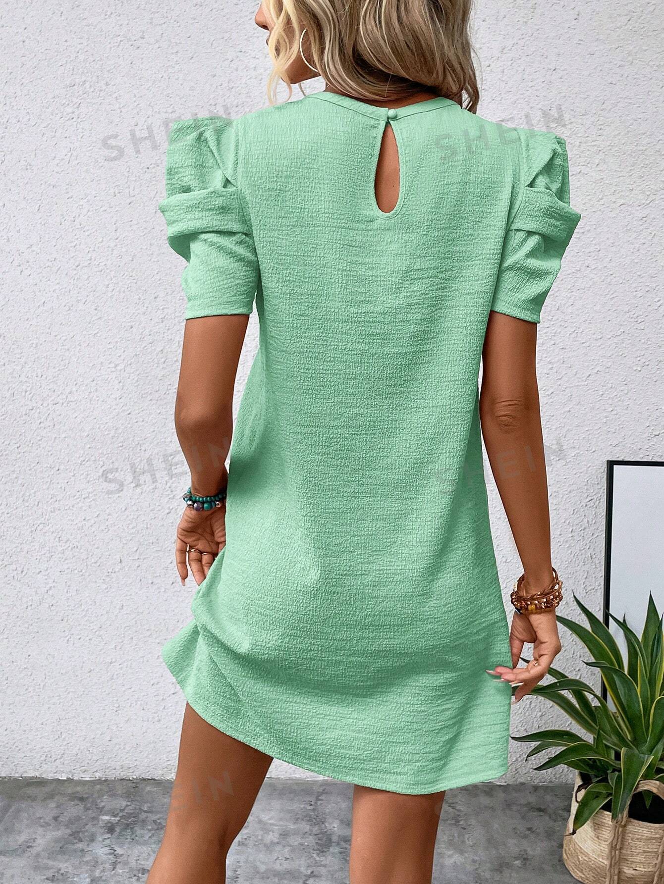 Puff Short Sleeve Dress