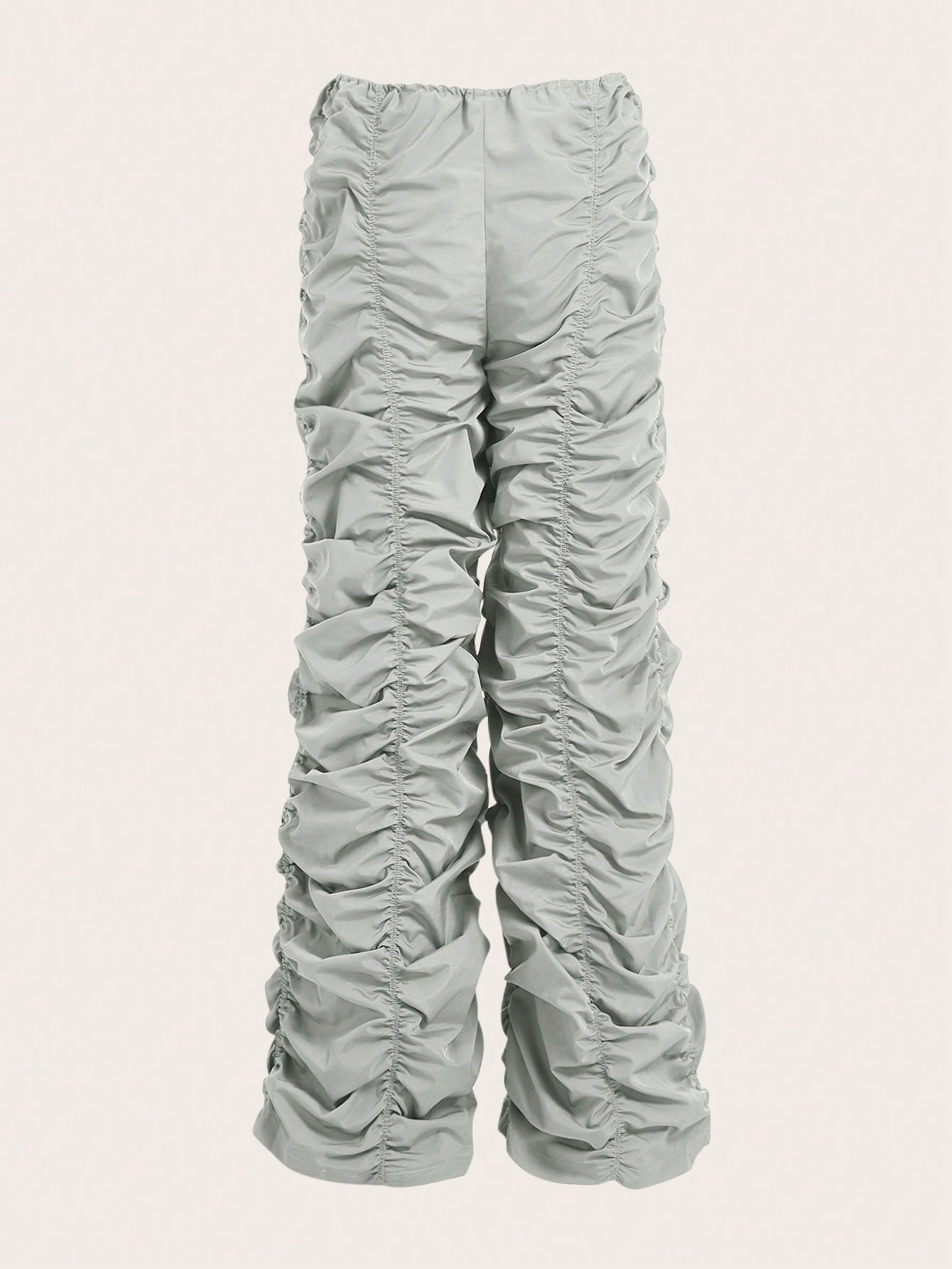 Drawstring Waist Parachute Pants