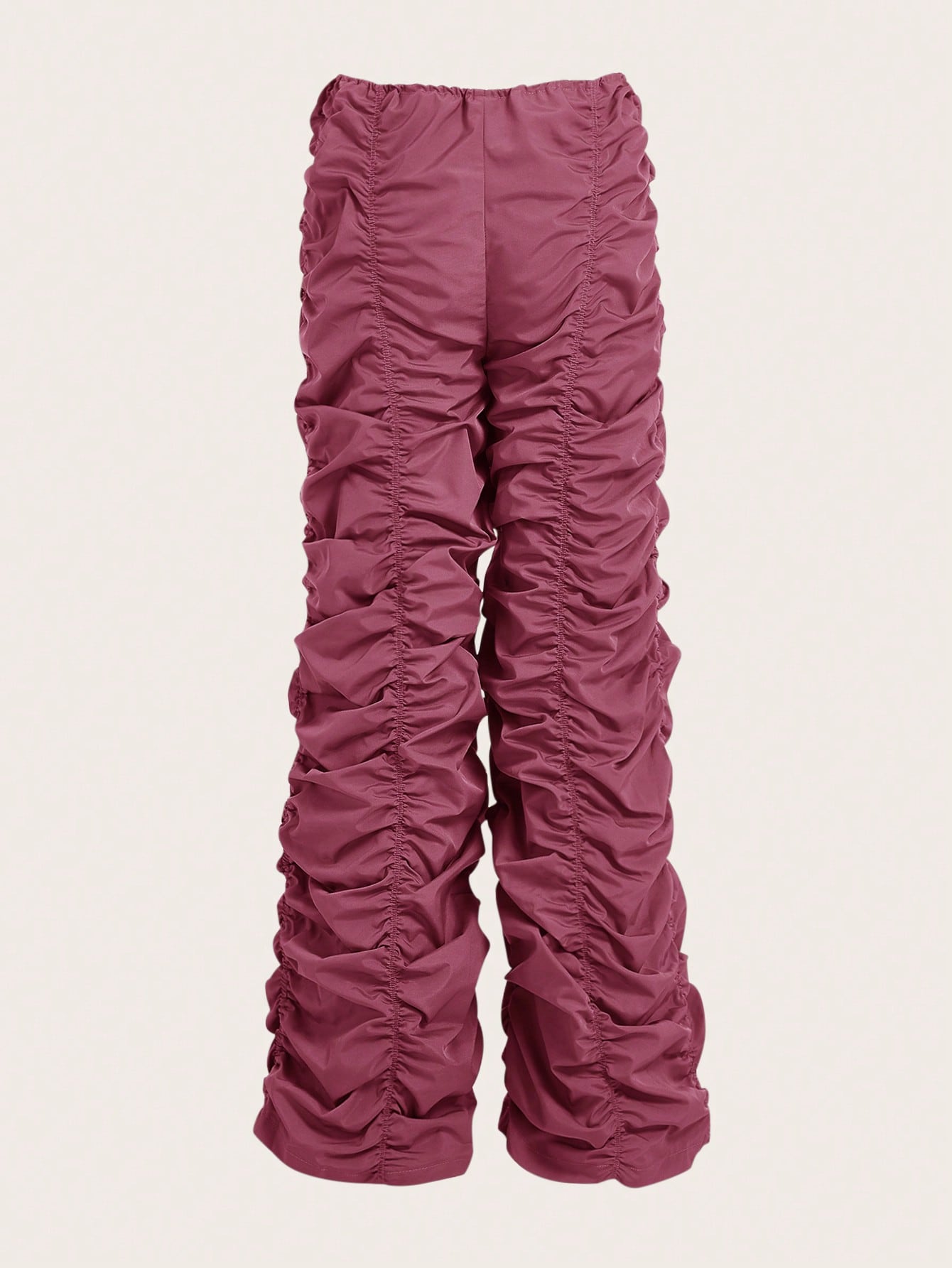 Drawstring Waist Parachute Pants