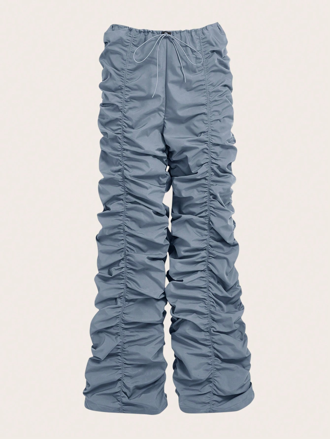 Drawstring Waist Parachute Pants