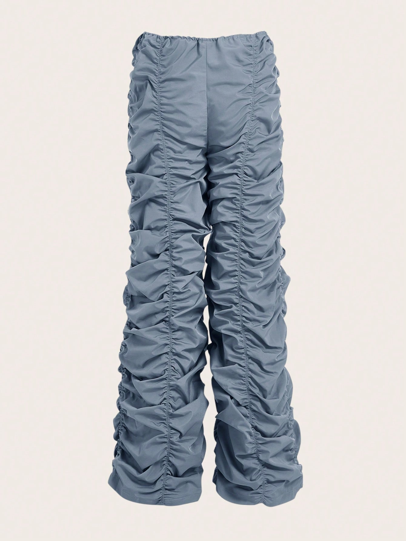 Drawstring Waist Parachute Pants