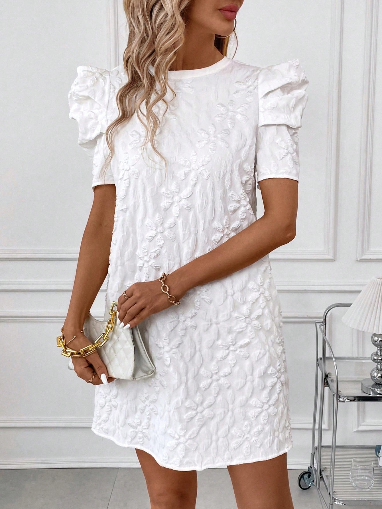 Puff Short Sleeve Dress