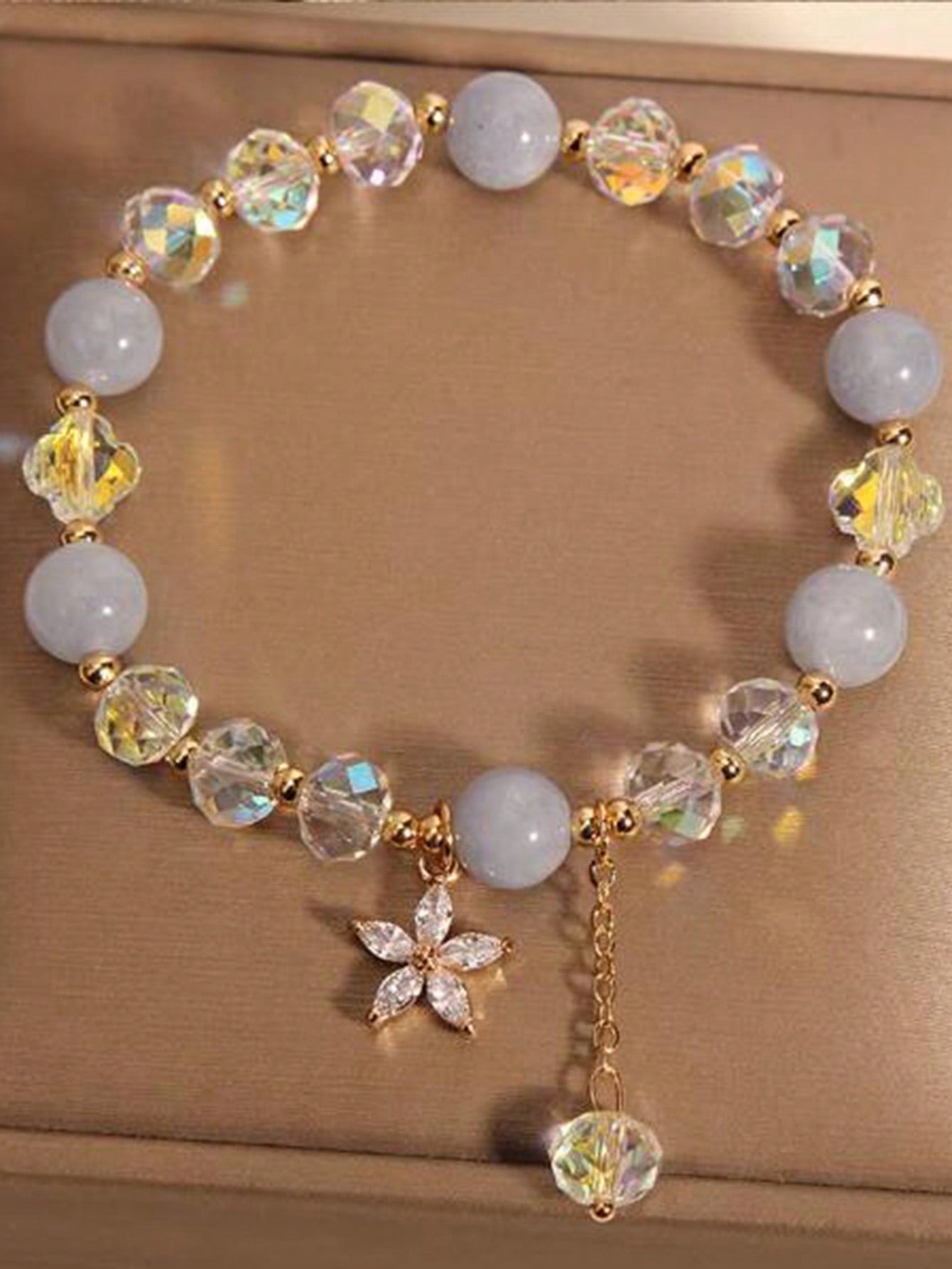 Aquamarine Crystal Bracelet