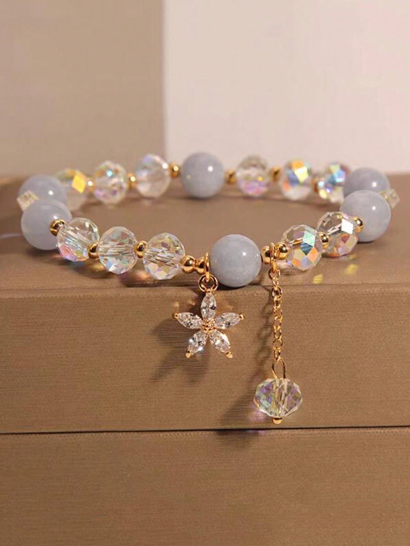 Aquamarine Crystal Bracelet