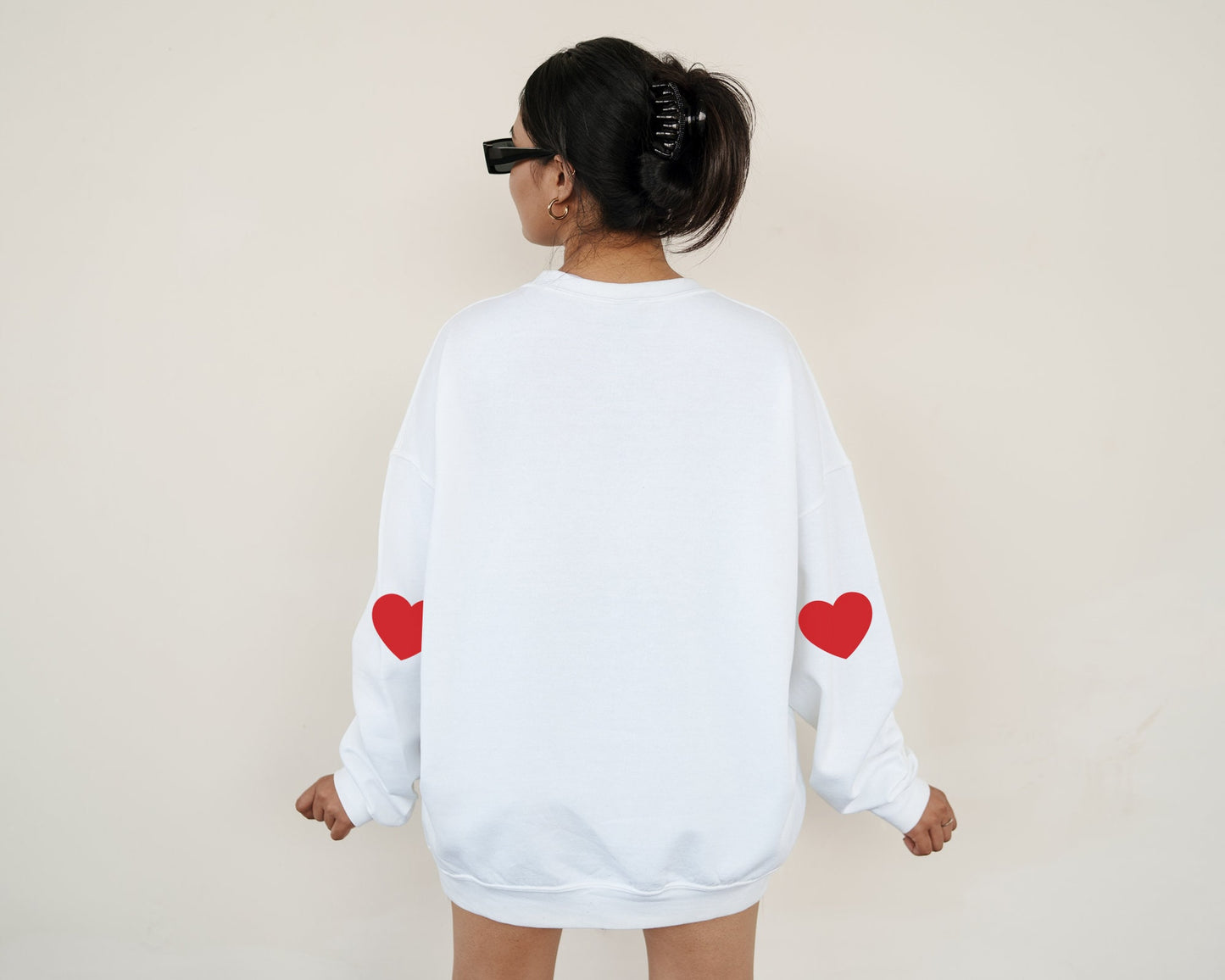 Heart Elbow Patch Sweatshirt