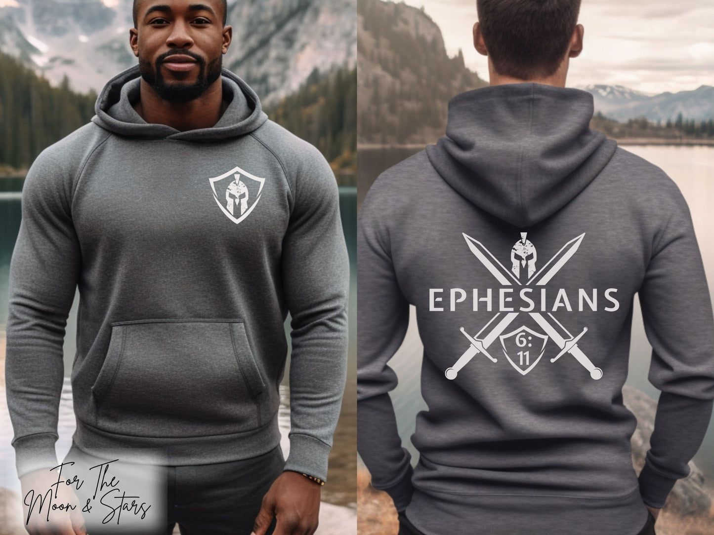 Armour of God Mens Christian Hoodie